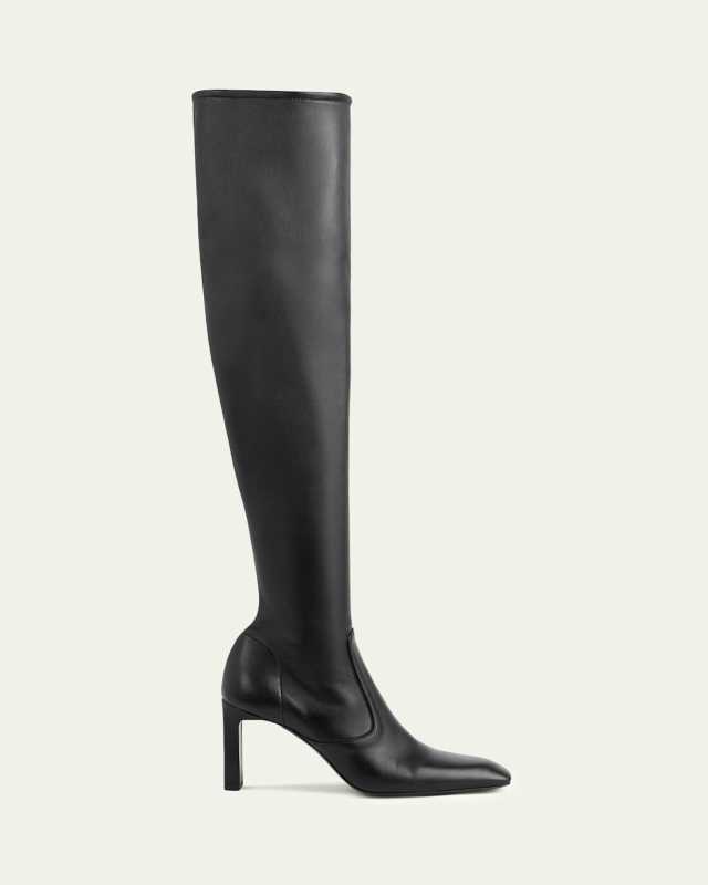 Nappa Leather Over-The-Knee Boots